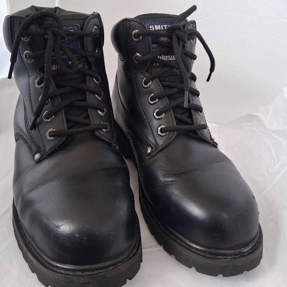 Smith's Waterproof Workwear Men's Boots Color Black Size 9